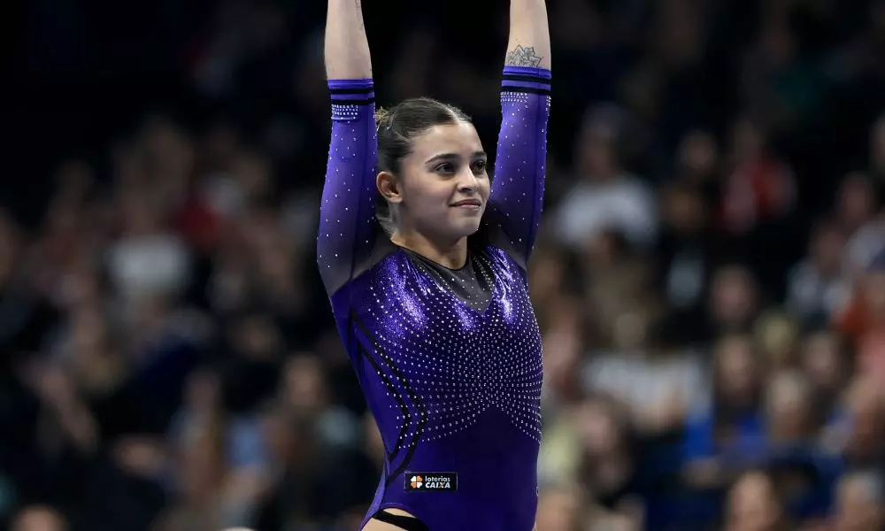 Alice Gomes, brasileira que foi sexta colocada no Mundial de ginástica de trampolim (Ricardo Bufolin/CBG)