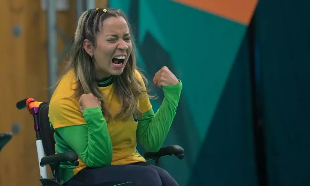 Andreza de Oliveira, uma das representantes do Brasil na bocha em Santiago-2023 (Washington Alves/CPB)