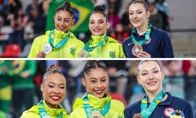 Duas dobradinhas na ginástica rítmica