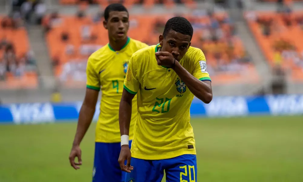 Estevão, jogador da seleção brasileira sub-17 de futebol masculino