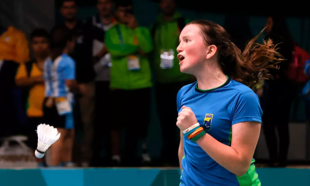 Kauana Beckenkamp vibra com vitória no badminton do Parapan de Santiago-2023