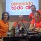 Equipe do Olimpíada Todo Dia (OTD) na redação improvisada no apartamento que a abrigou durante os Jogos Pan-Americanos