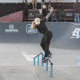 Pâmela Rosa em ação no STU National Recife no skate street; Lucas Rabelo