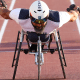 Parré durante disputa dos 100m T53 no Parapan de Santiago-2023