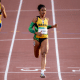Rayane Soares em ação nos 100m T13 do Parapan de Santiago-2023
