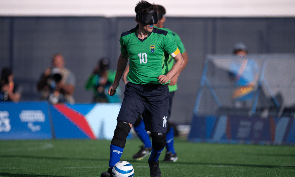 Ricardinho em jogo de Brasil e Argentina no Parapan de Santiago