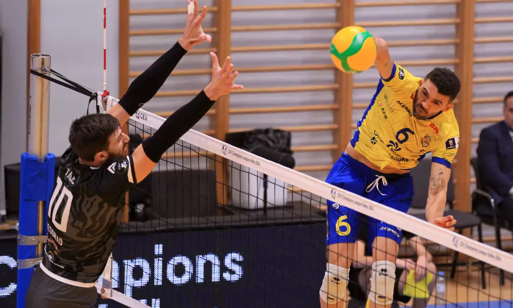 Walla Souza do Guaguas na Champions League de vôlei masculino