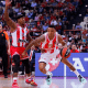 Yago em ação pelo Estrela Vermelha em duelo contra o Olympiacos na Euroliga de basquete