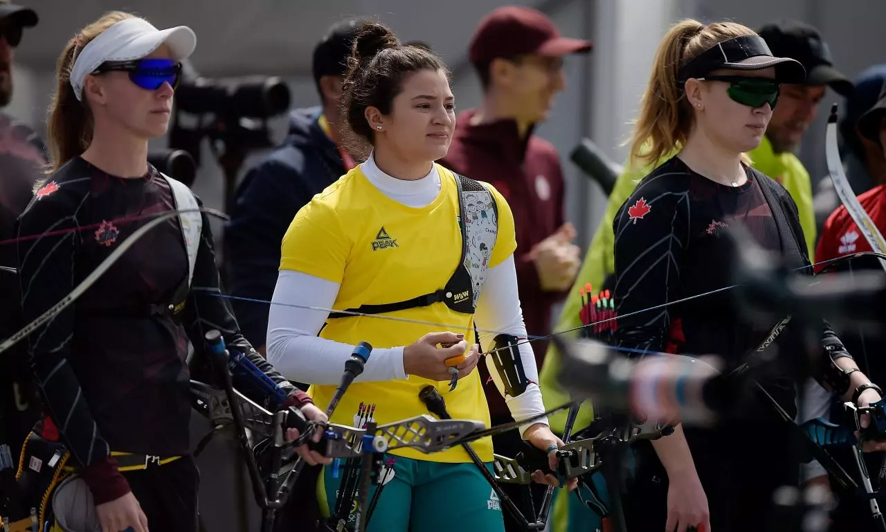 Ana Machado Pan de Santiago 2023 vaga no tiro com arco em Paris 2024 pan ouro prata pan