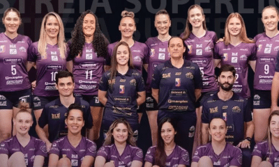Bluvolei faz 3 a 1 no São Caetano e vence primeira partida da Superliga Feminina de vôlei (Foto: Divulgação/Bluvolei)