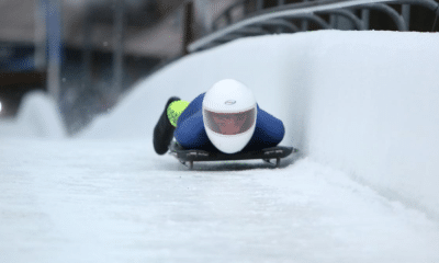 atleta brasileiro no skeleton dos Jogos de Inverno da Juventude
