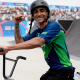 Gustavo Bala Loka Batista comemora a medalha nos Jogos Pan-Americanos Santiago-2023