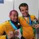 Bruno Carra e João França com as suas medalhas dos Jogos Parapan-Americanos