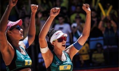 Duda e Ana Patrícia vibram com vitória sobre Bárbara Seixas e Carol Solberg no Elite 16 de João Pessoa de vôlei de praia
