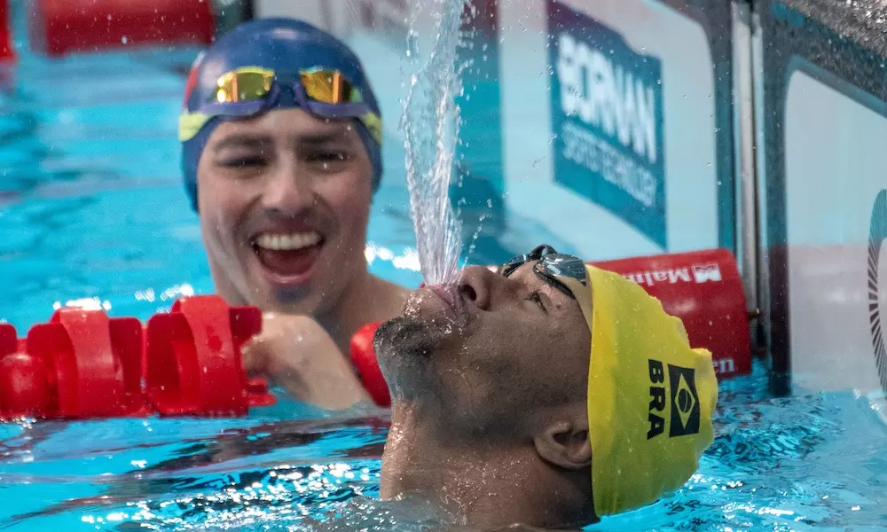 Gabriel Araújo, Gabrielzinho e seu amigo Alberto Abarza, nos Jogos PArapan-americanos de Santiago-2023