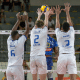 atletas do Minas bloqueiam ataque do Araguari na Superliga Masculina