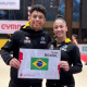 Patrick Sampaio e Julia Soares na Swiss Cup de ginástica artística