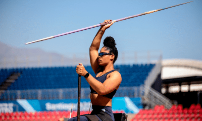 Raissa Machado segura o dardo antes de um lançamento nos Jogos Parapan-Americanos Santiago-2023