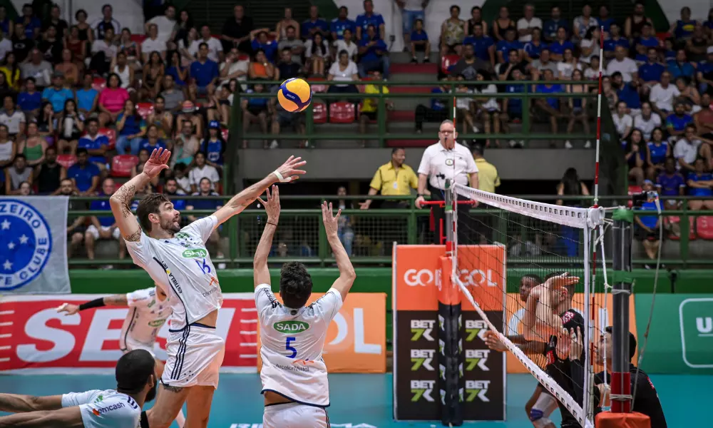 Sada Cruzeiro x Sesi na Superliga masculina de vôlei