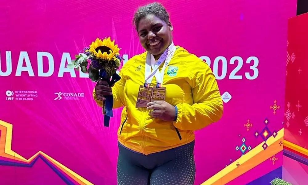 taiane justino levantamento de pesos mundial sub-20