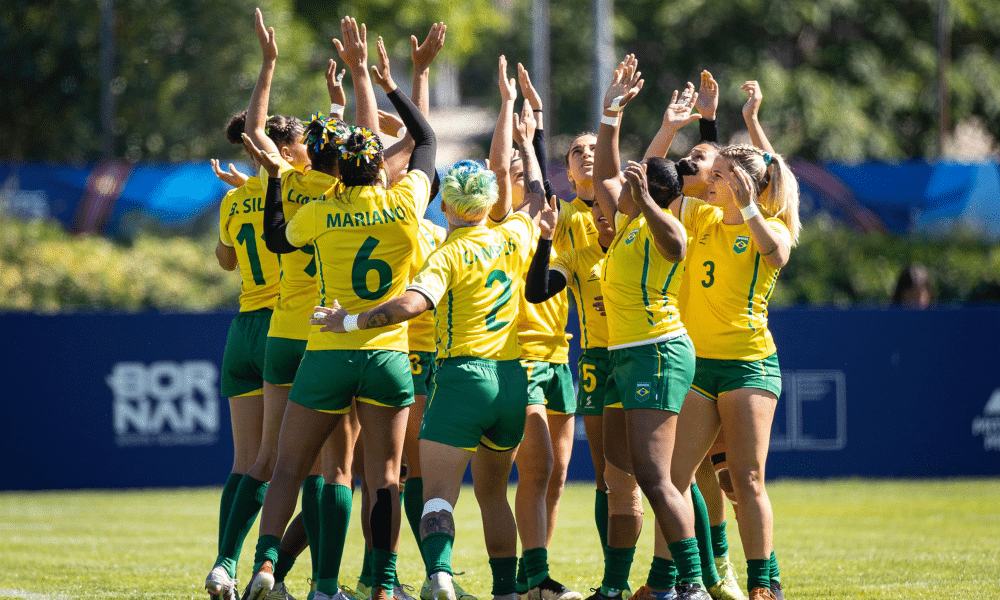 Yaras comemoram vitória nos Jogos Pan-Americanos Santiago-2023. Circuito Mundial de sevens