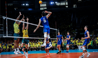 Jogo entre Brasil e Itália no Pré-Olímpico de vôlei masculino, no Rio de Janeiro; cidade receberá Liga das Nações, a VNL, em 2024