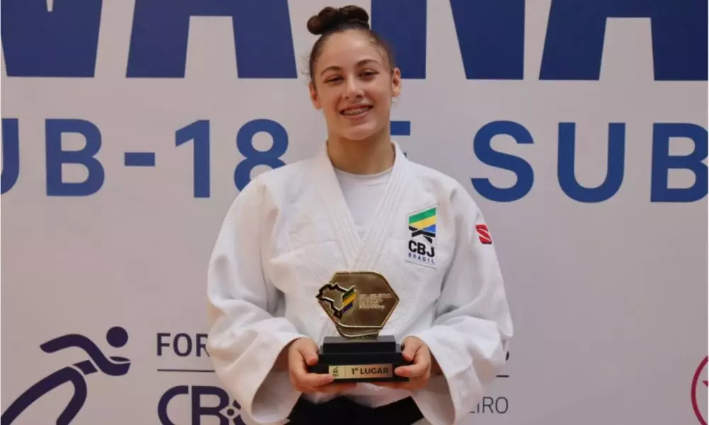 Sophia Câmara, campeã do 63kg na Seletiva Nacional Sub-18 e Sub-21 de judô (Foto: Beatriz Riscado/CBJ)