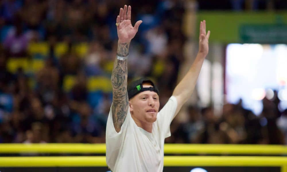 Giovanni Viana em ação no Super Crown, em São Paulo (Helena Petry/COB)