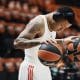 Brasileiro Yago dos Santos, armador do Estrela Vermelha na EuroLeague (Reprodução/Twitter/@kkcrvenazvezda)