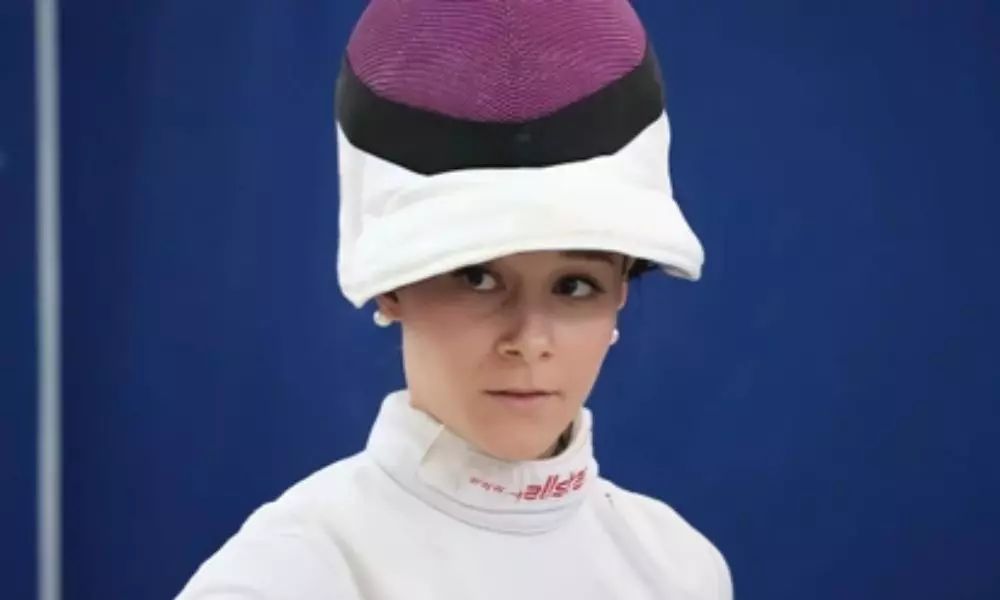 Esgrimista brasileira Marcela Silva, participante da Copa do Mundo de espada (Divulgação/Kickante)
