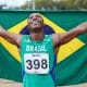 Brasileiro Erik Cardoso, destaque do Brasil nos 100m rasos (Wagner Carmo/CBAt)