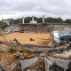 Estádio do Pacaembu em obras para receber a Copinha