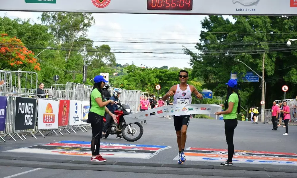 Fábio Correia durante a Corrida de São Silvestre