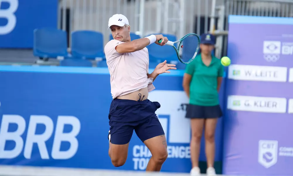 Gilbert Klier em ação durante o Challenger de Temuco