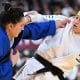 Na imagem, Mayra Aguiar e a campeã mundial Inbar Lanir.