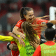 Belen Aquino comemora gol do Internacional na Ladies Cup