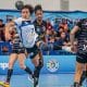 Equipe de handebol feminino do Pinheiros vence Liga Nacional contra Nacional-SC na arena carioca do rio de janeiro