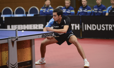 Hugo Calderano compete pelo TTF Liebherr Oschsenhausen na Bundesliga