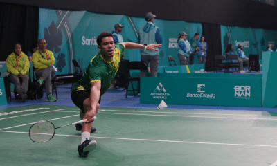 Jonathan Matias, do Brasil, garantiu a medalha no El Salvador International de badminton