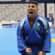 Giovanni Ferreira (Pinheiros) comemora o ouro no Troféu Brasil de judô