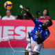 López. do Sada Cruzeiro, ataca bola no jogo contra o Minas na Superliga Masculina de vôlei