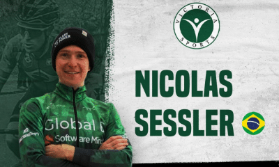 Arte de apresentação de Nicolas Sessler na equipe Victoria Sports Pro Cycling