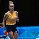 Bruna Takahashi durante Copa Pan-Americana de tênis de mesa
