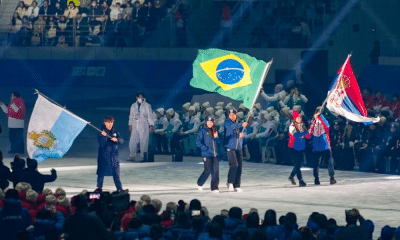 Brasileiros na cerimônia de abertura dos Jogos Olímpicos de Inverno da Juventude de Gangwon-2024
