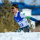 Cristian Ribera em ação na Copa do Mundo de esqui cross-country paralímpico; medalha de ouro