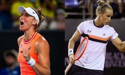 Brasileiros Bia Haddad e Rafael Matos, tenistas presentes no Australian Open (Divulgação/WTA e Reprodução/Instagram/@rafaelfmatos)
