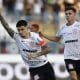Comemoração do lateral Léo Maná, destaque do Corinthians na Copinha no jogo contra o América-MG