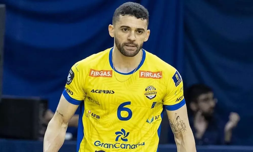 Brasileiro Walla Souza, jogador do Guaguas na Champions League (Reprodução/Instagram/@wallabs)