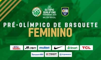 Logo oficial do Pré-Olímpico de basquete feminino, em Belém (Divulgação/CBB)