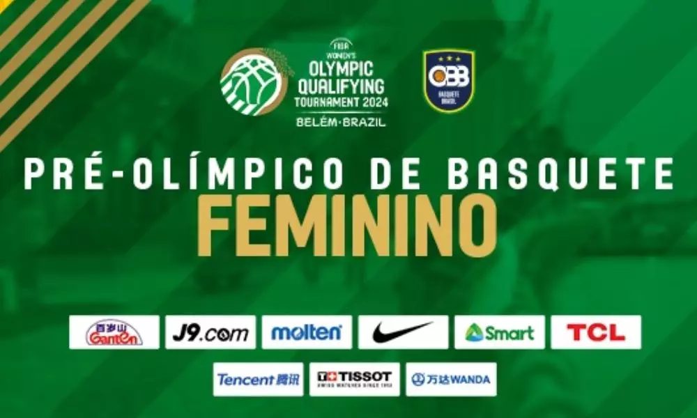 Logo oficial do Pré-Olímpico de basquete feminino, em Belém (Divulgação/CBB)